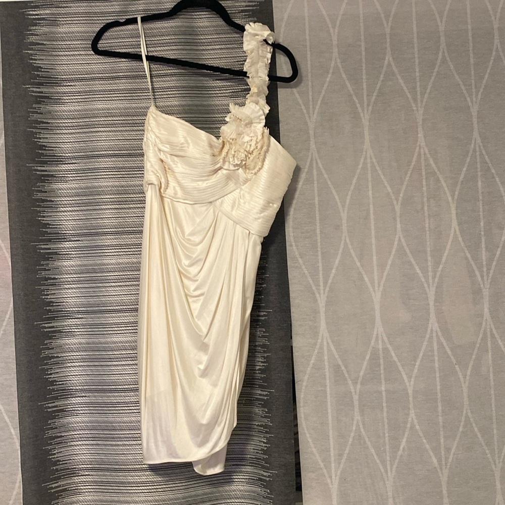 Beautiful white/ivory one shoulder dress